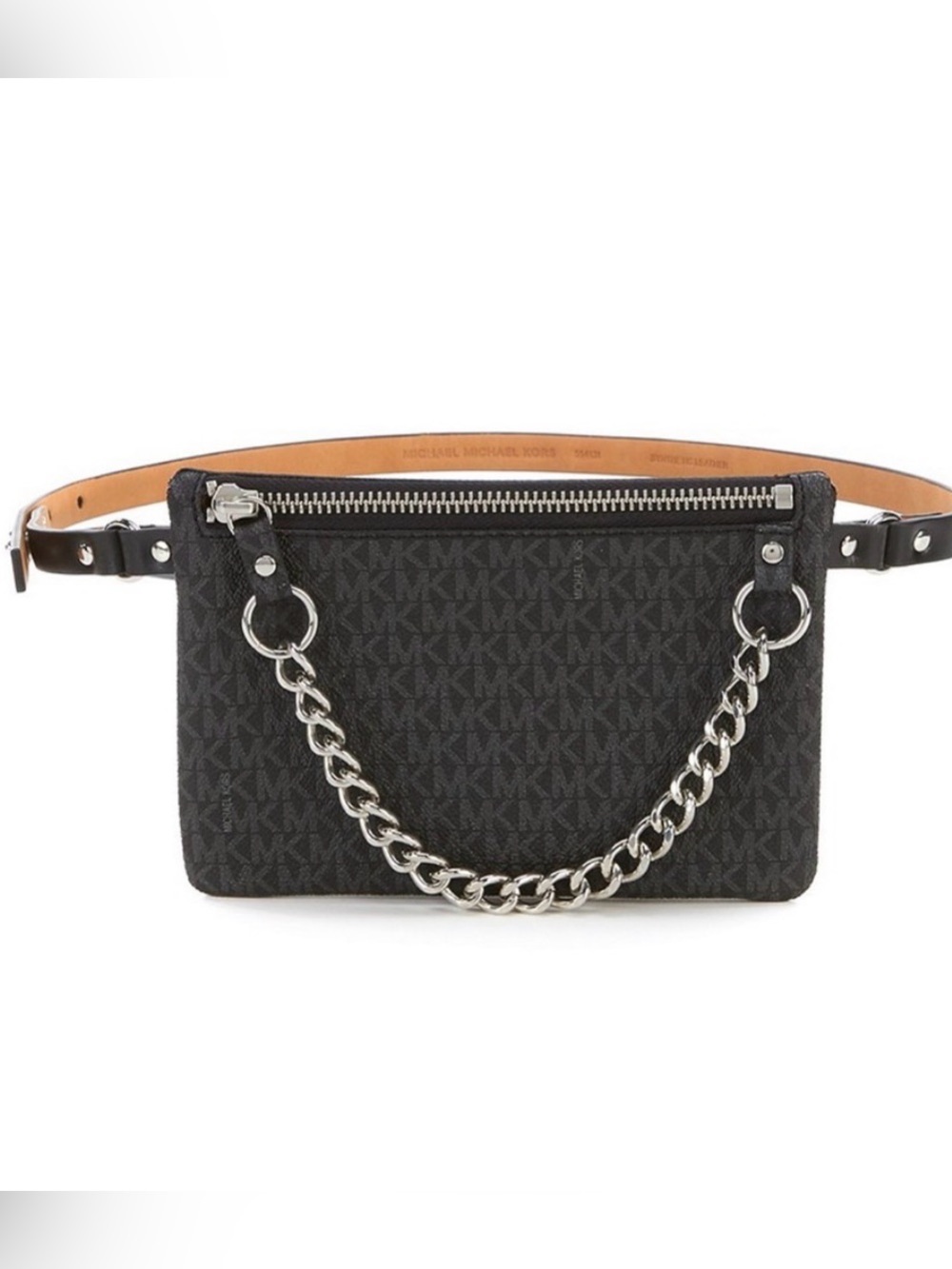 Michael Kors Black Crossbody with Chain Strap